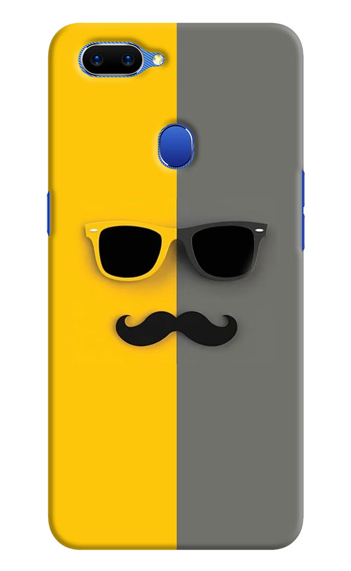 Sunglasses with Mustache Oppo A5 Hard Case Back Cover by Casekaro