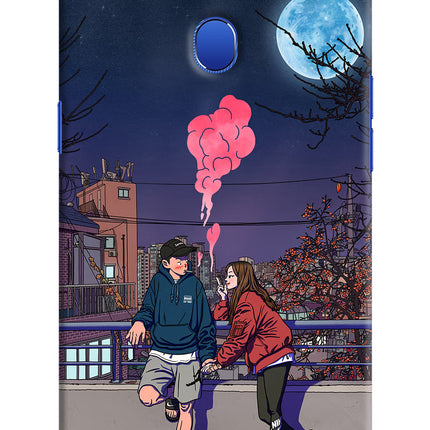 Chilling Couple Oppo A5 Hard Case Back Cover by Casekaro