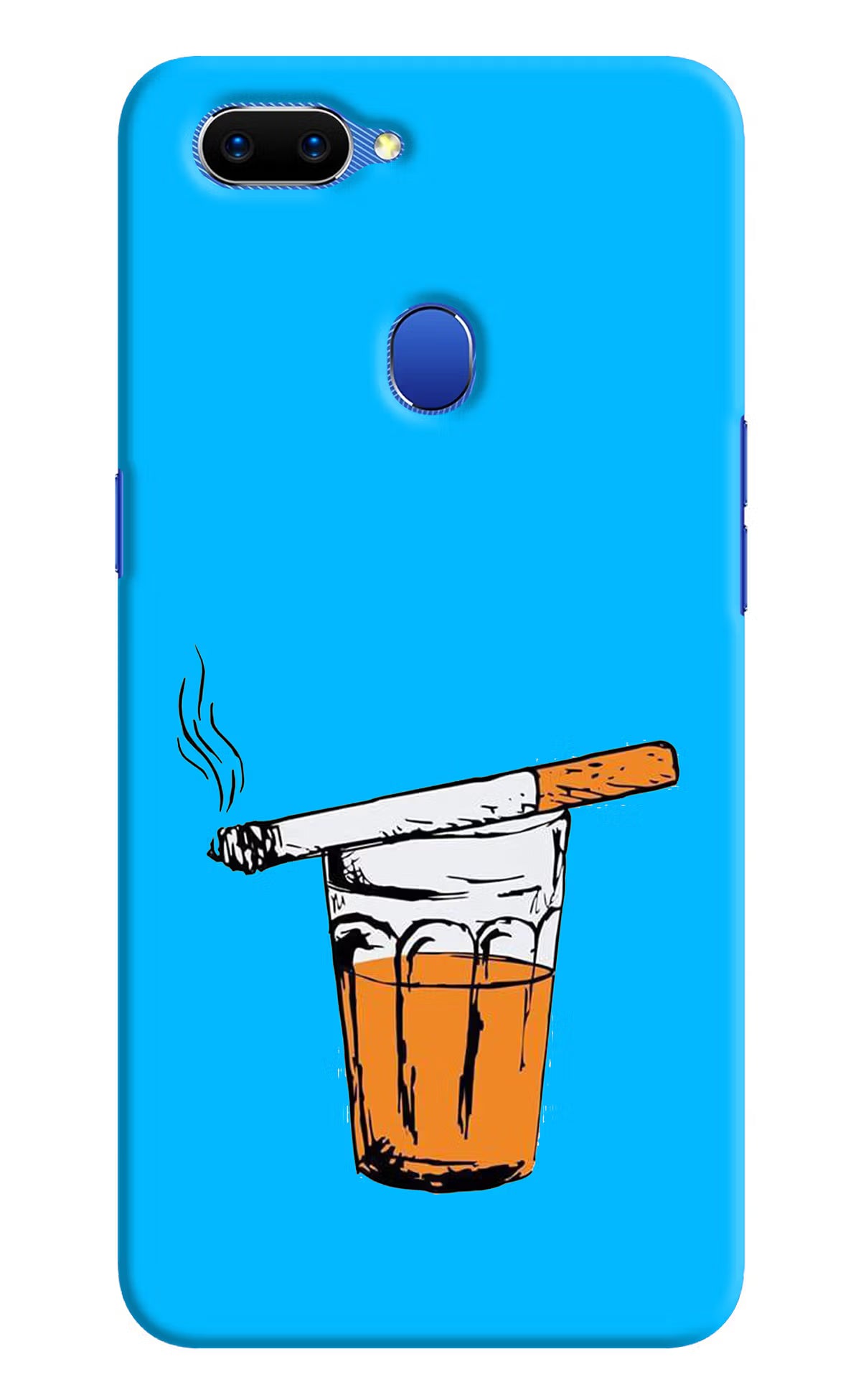 Chai Sutta Oppo A5 Hard Case Back Cover by Casekaro