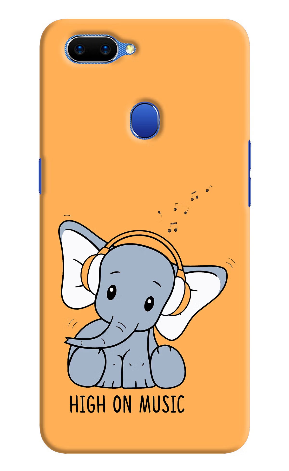 High On Music Oppo A5 Hard Case Back Cover by Casekaro