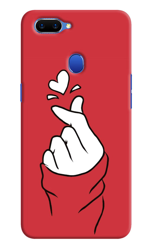Korean Love Sign Oppo A5 Hard Case Back Cover by Casekaro