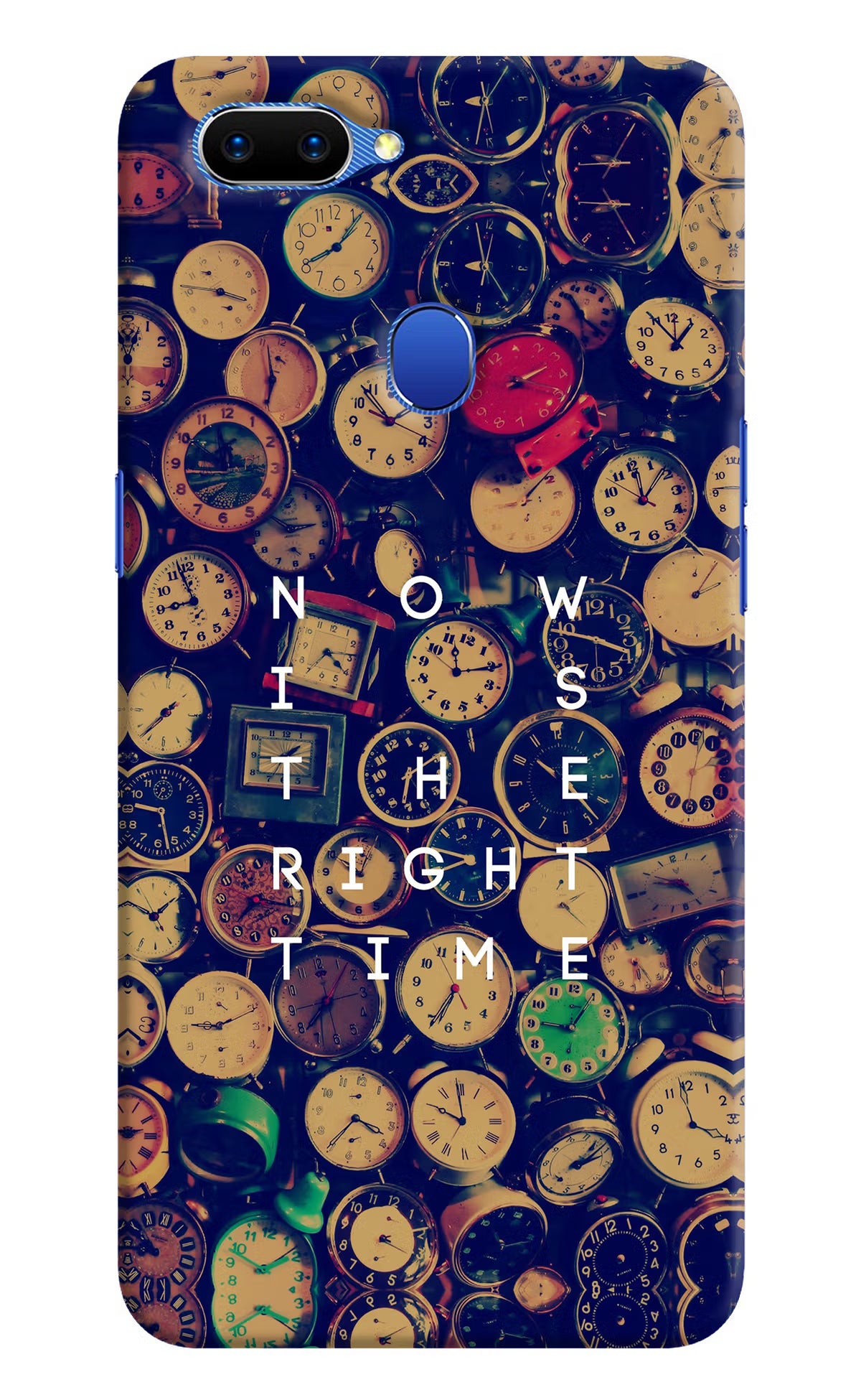 Now is the Right Time Quote Oppo A5 Hard Case Back Cover by Casekaro