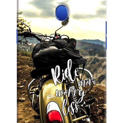 Ride More Worry Less Oppo A5 Hard Case Back Cover by Casekaro