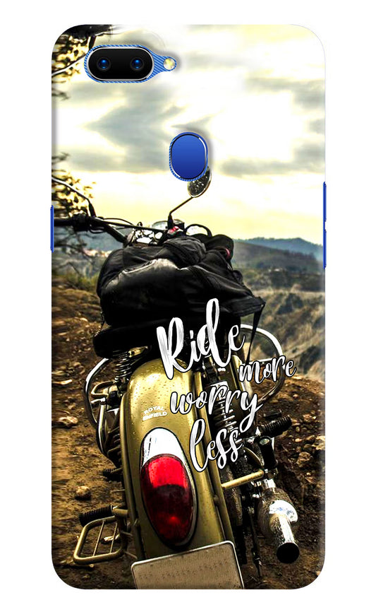 Ride More Worry Less Oppo A5 Hard Case Back Cover by Casekaro
