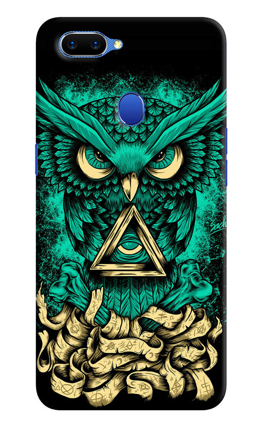Green Owl Oppo A5 Hard Case Back Cover by Casekaro