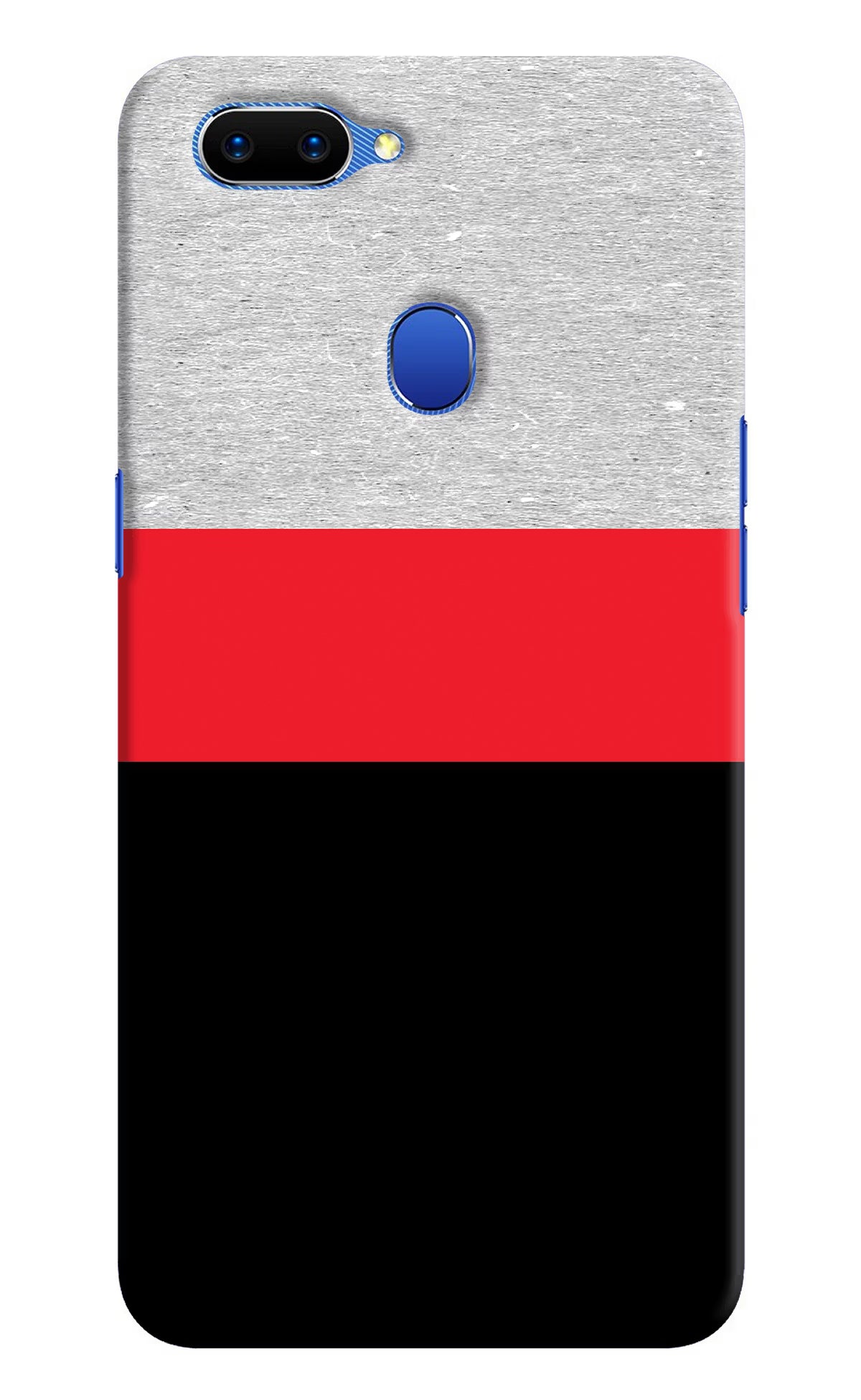 Tri Color Pattern Oppo A5 Hard Case Back Cover by Casekaro