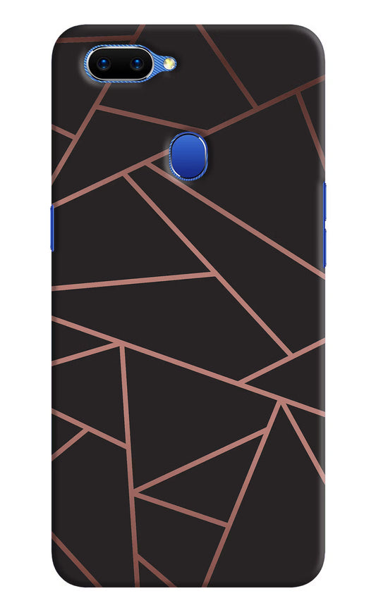 Geometric Pattern Oppo A5 Hard Case Back Cover by Casekaro