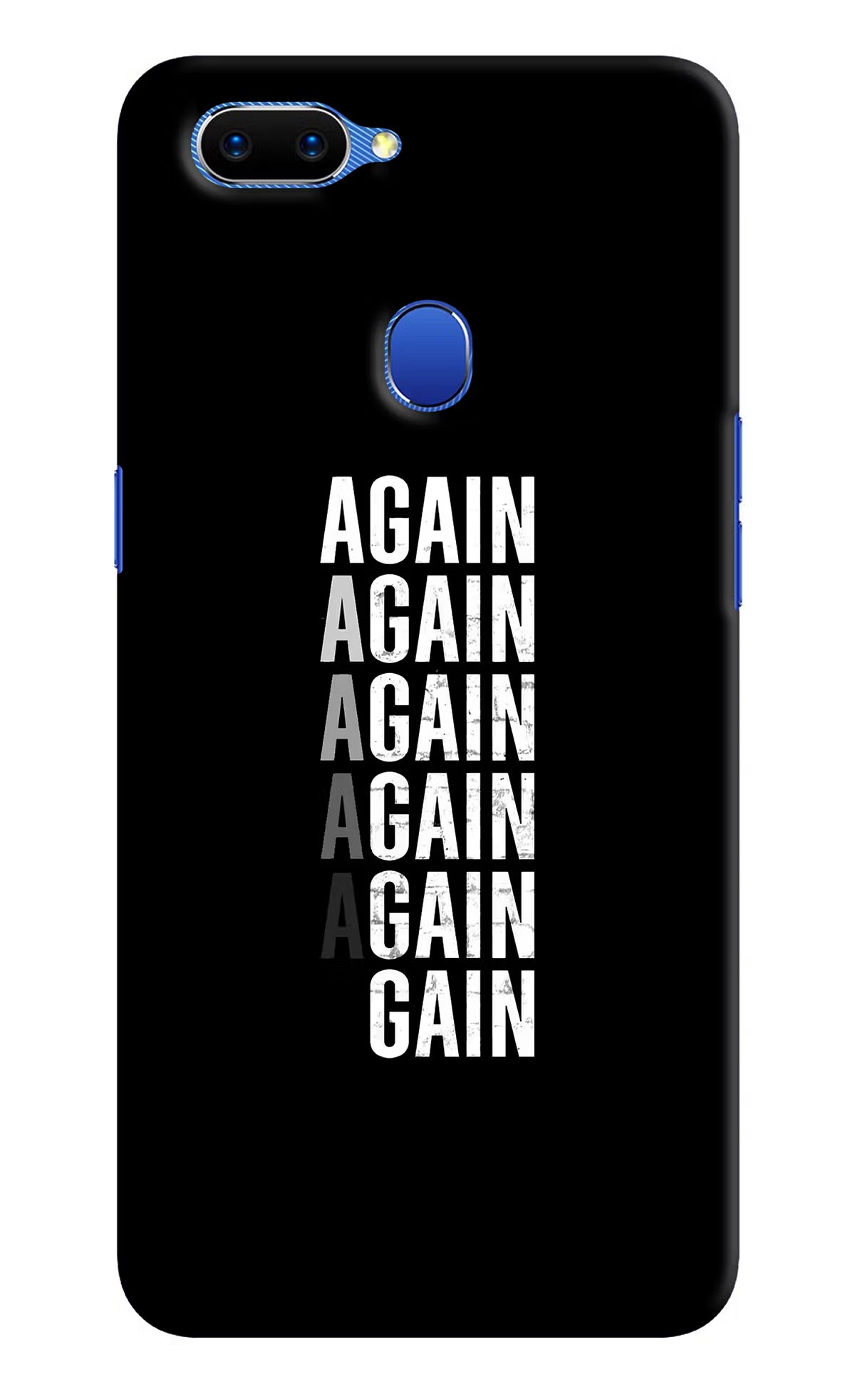 Again Again Gain Oppo A5 Hard Case Back Cover by Casekaro