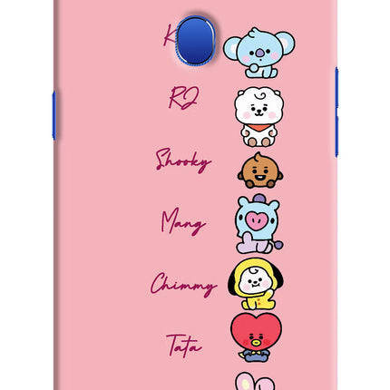BTS names Oppo A5 Hard Case Back Cover by Casekaro