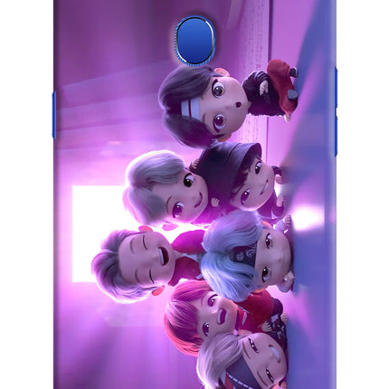 BTS Chibi Oppo A5 Hard Case Back Cover by Casekaro