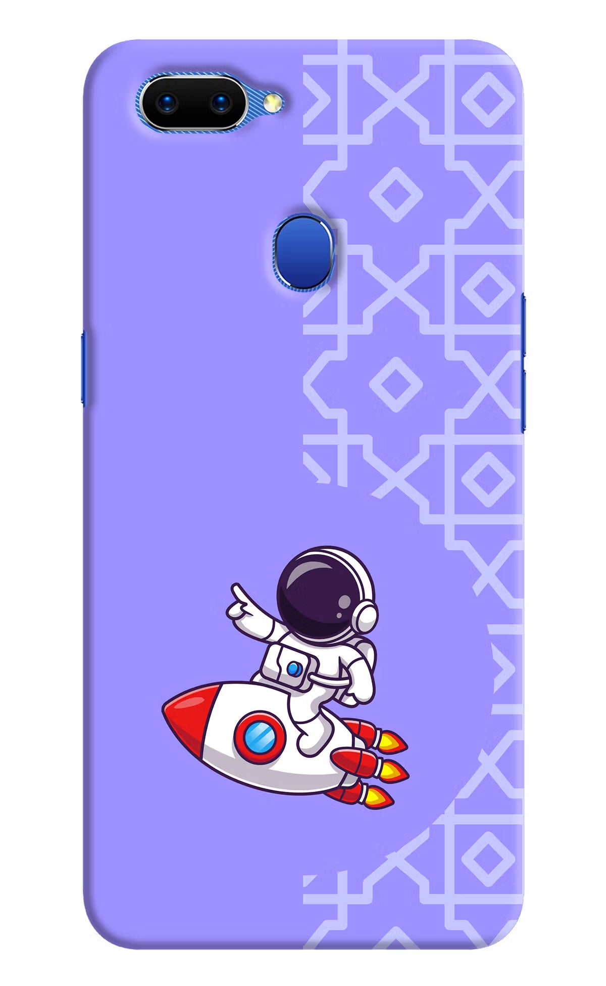 Cute Astronaut Oppo A5 Hard Case Back Cover by Casekaro