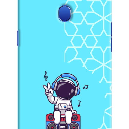 Cute Astronaut Chilling Oppo A5 Hard Case Back Cover by Casekaro