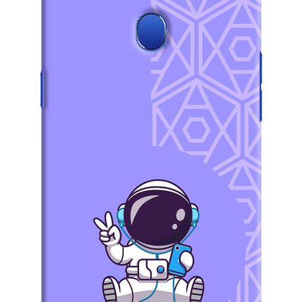 Cute Astronaut Chilling Oppo A5 Hard Case Back Cover by Casekaro