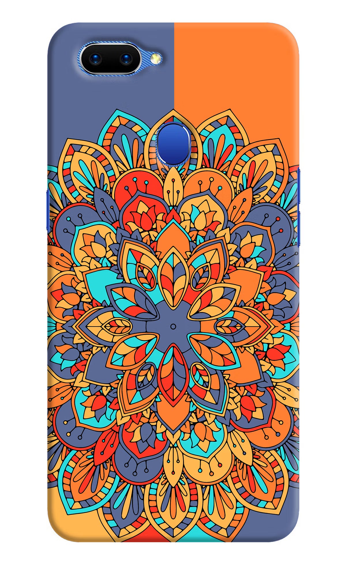 Color Mandala Oppo A5 Hard Case Back Cover by Casekaro