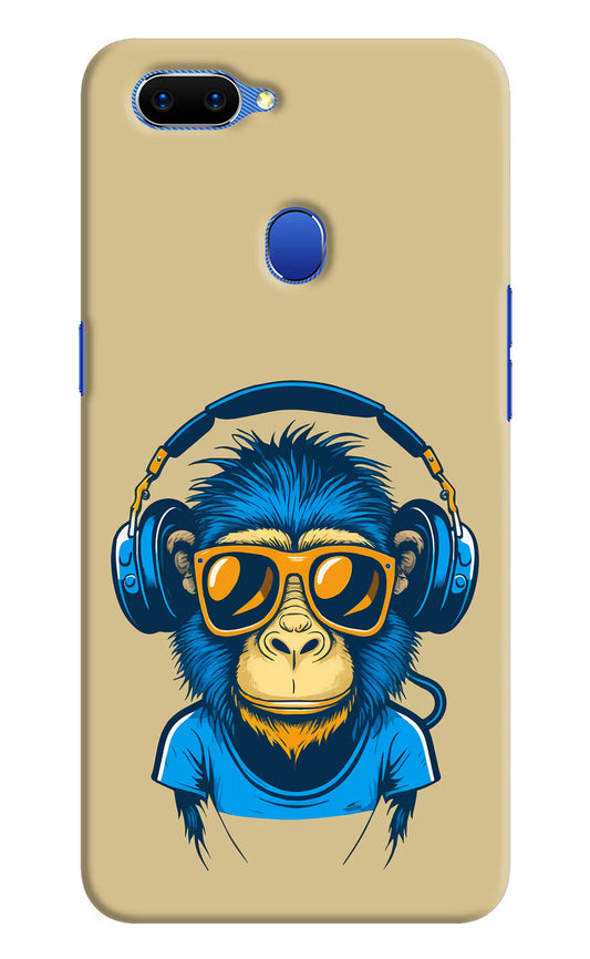Monkey Headphone Oppo A5 Hard Case Back Cover by Casekaro