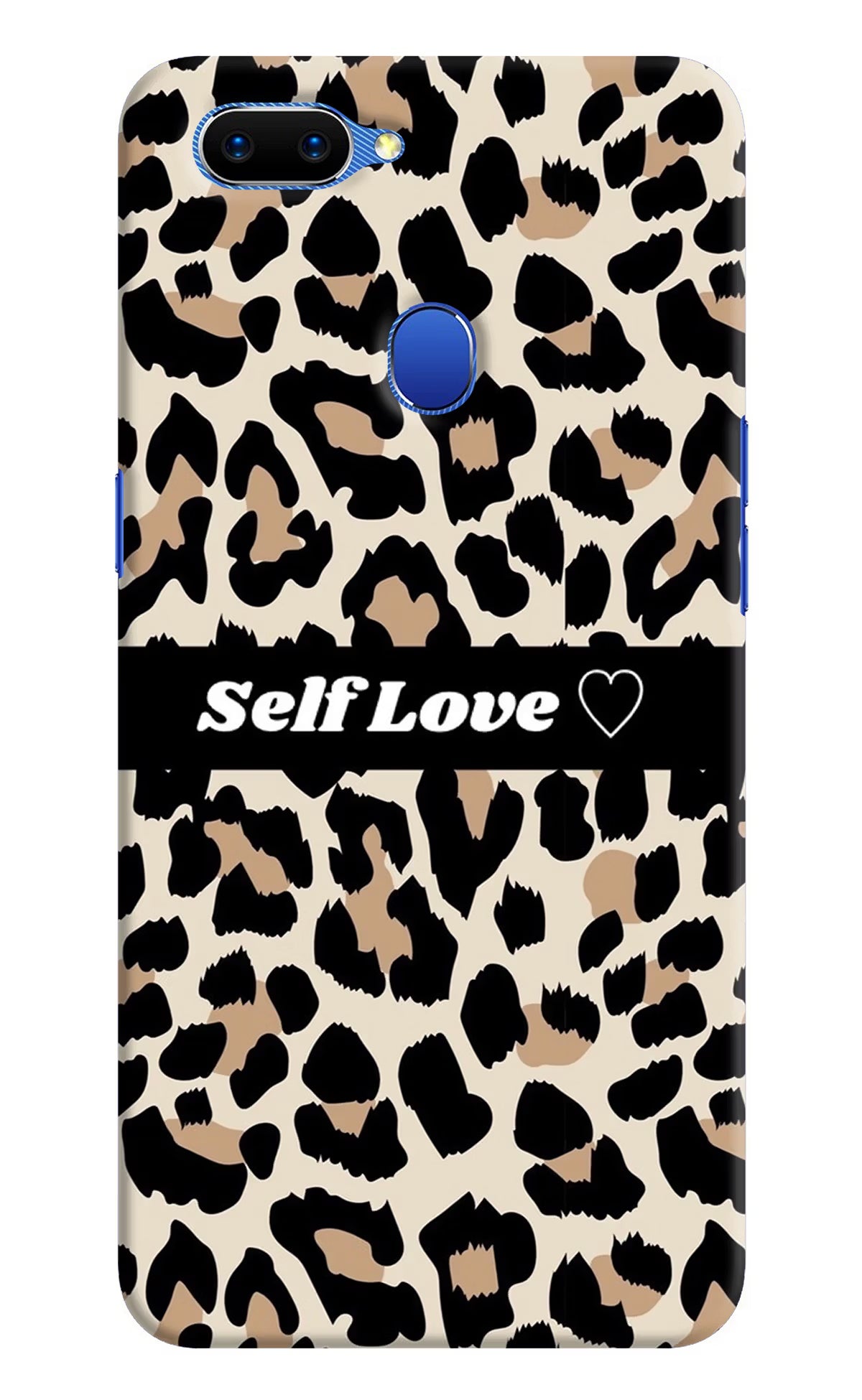 Leopard Print Self Love Oppo A5 Hard Case Back Cover by Casekaro