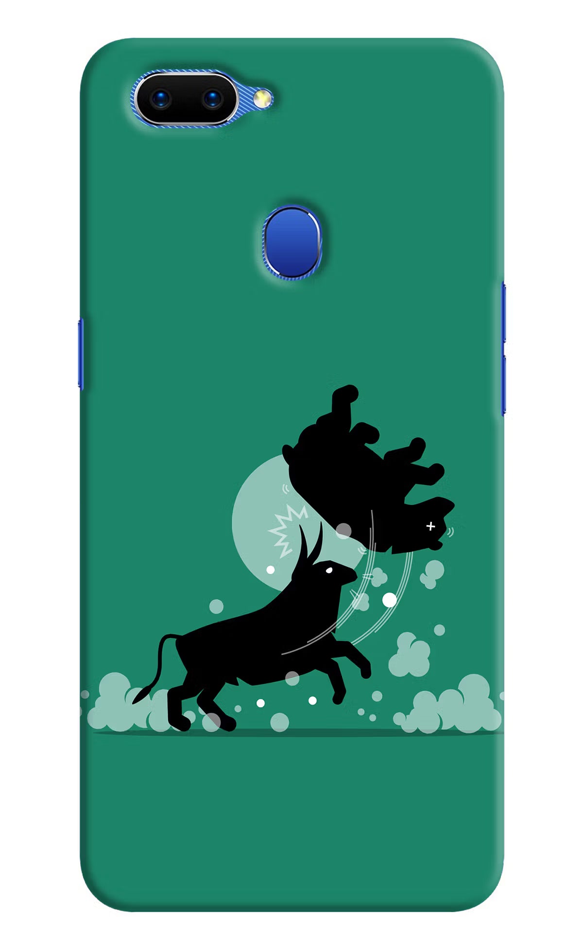 Bull Conqueror Oppo A5 Hard Case Back Cover by Casekaro
