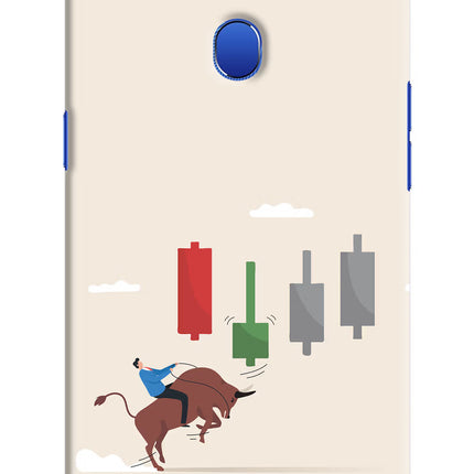 Bull Trading Momentum Oppo A5 Hard Case Back Cover by Casekaro