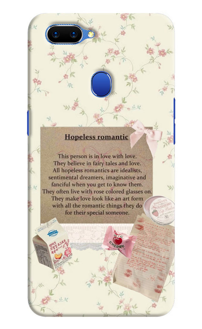 Hopeless Romantic Oppo A5 Hard Case Back Cover by Casekaro