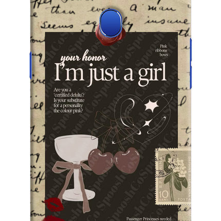 I am just a girl Oppo A5 Hard Case Back Cover by Casekaro