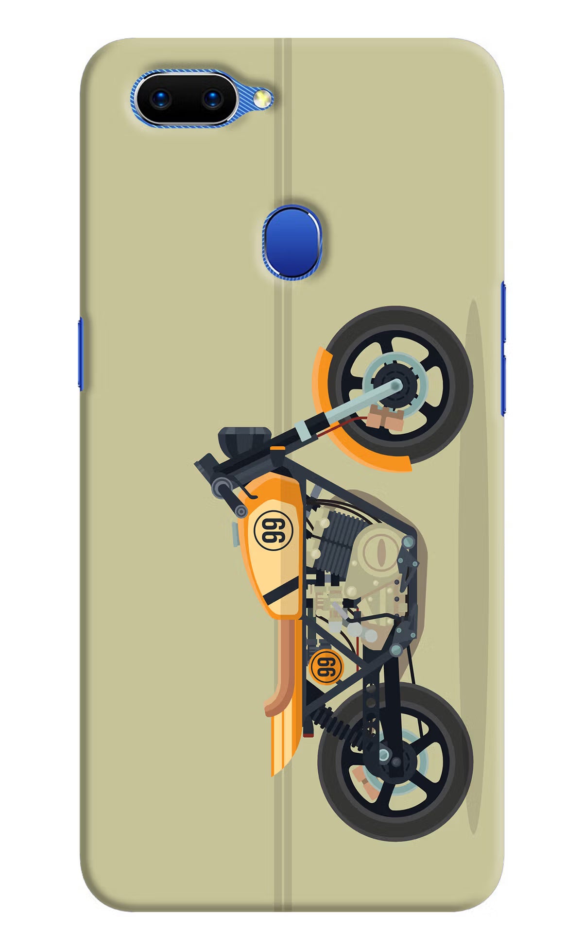 Vertical Speedster Oppo A5 Hard Case Back Cover by Casekaro