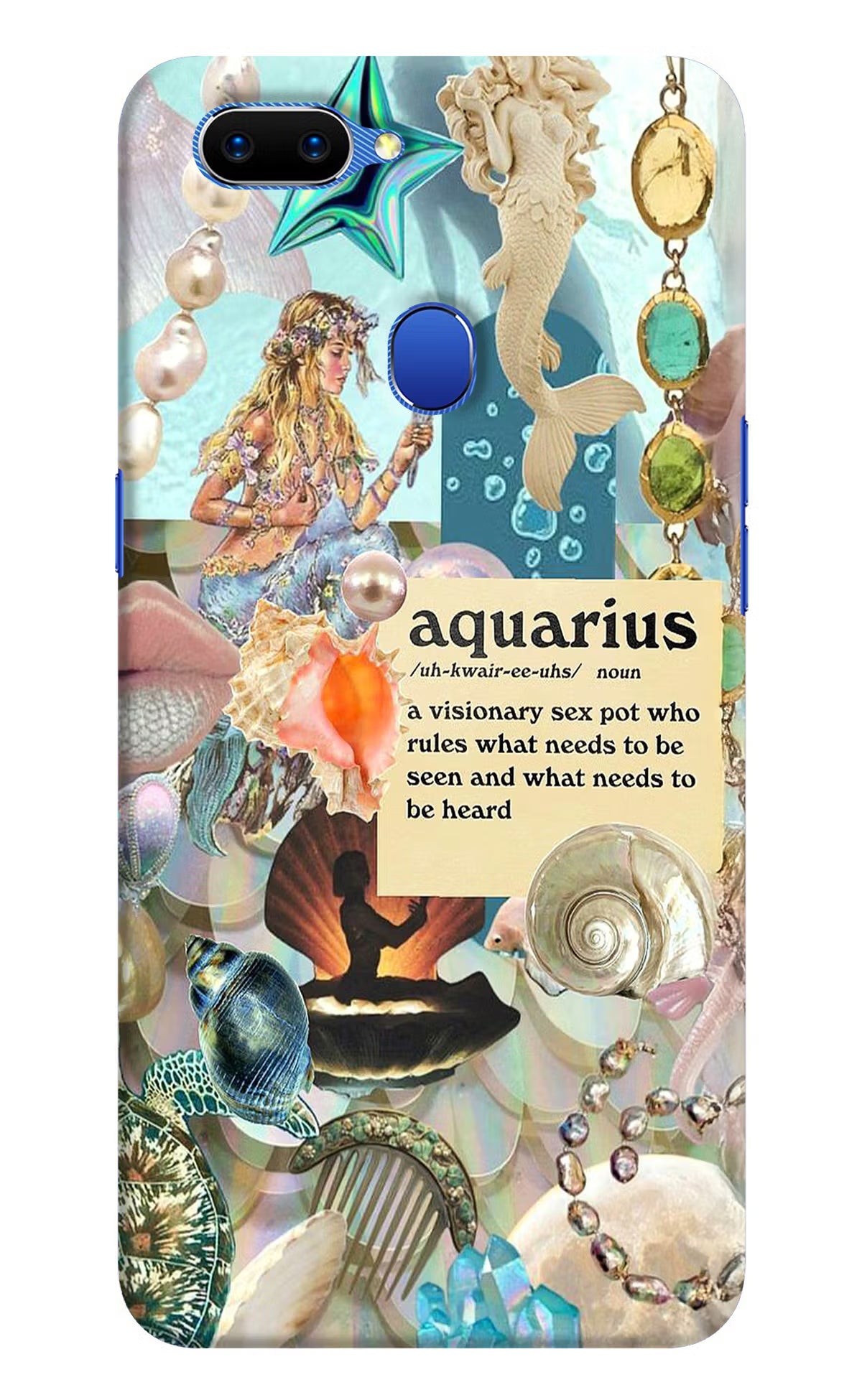 Aquarius Zodiac Oppo A5 Hard Case Back Cover by Casekaro