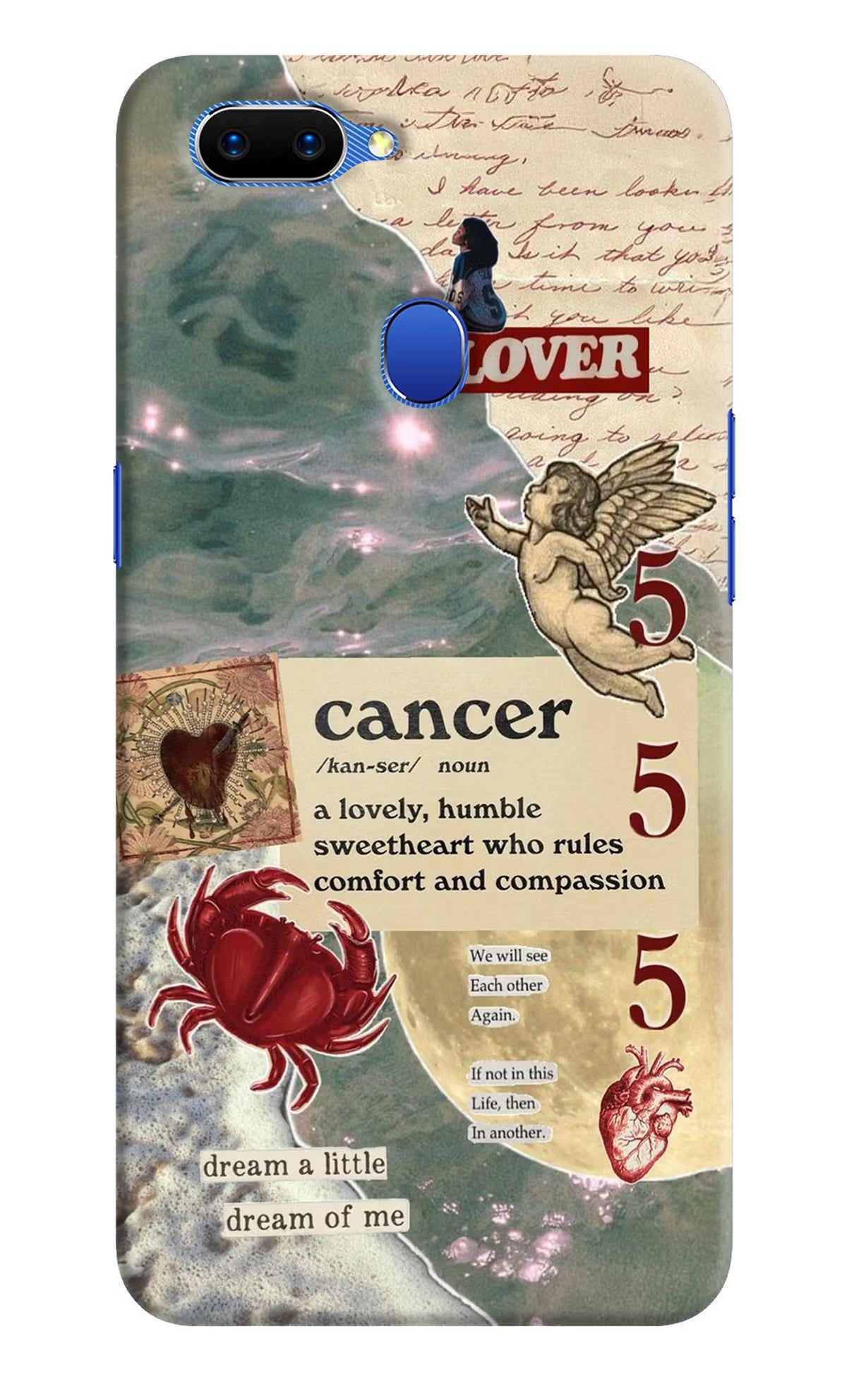 Cancer Zodiac Oppo A5 Hard Case Back Cover by Casekaro