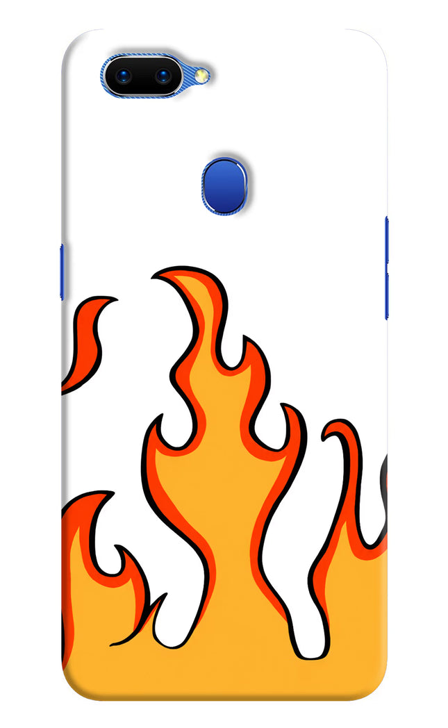 Fired Up – White Oppo A5 Hard Case Back Cover by Casekaro
