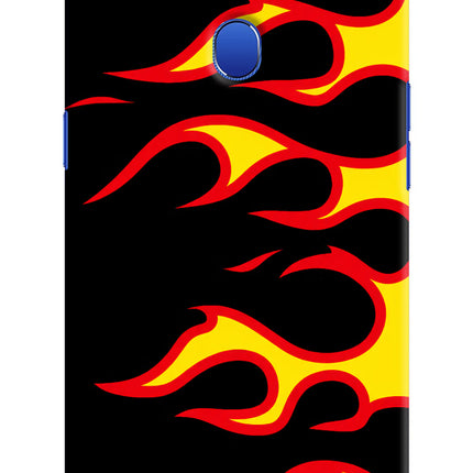 Side Sweep Flames Oppo A5 Hard Case Back Cover by Casekaro