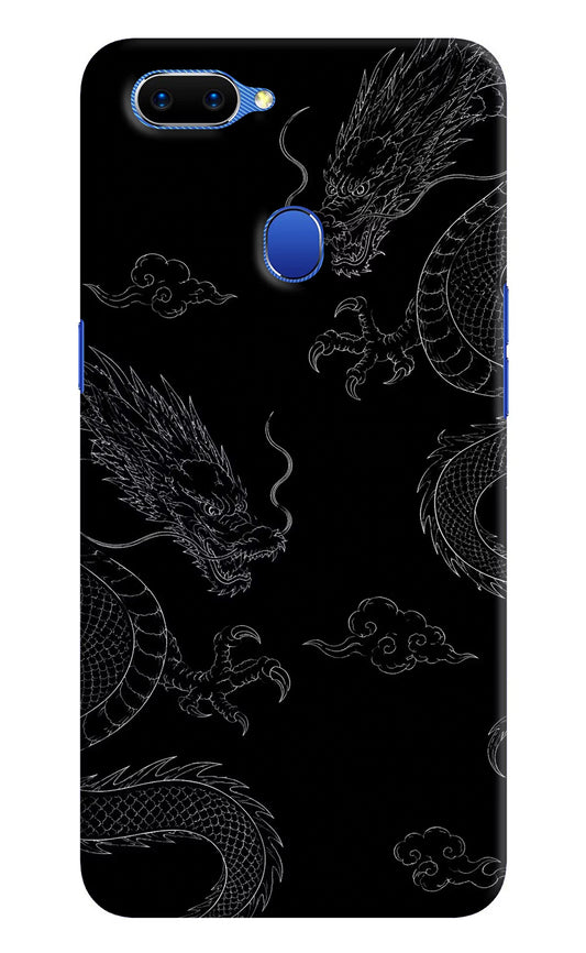 Twin Dragons Oppo A5 Hard Case Back Cover by Casekaro
