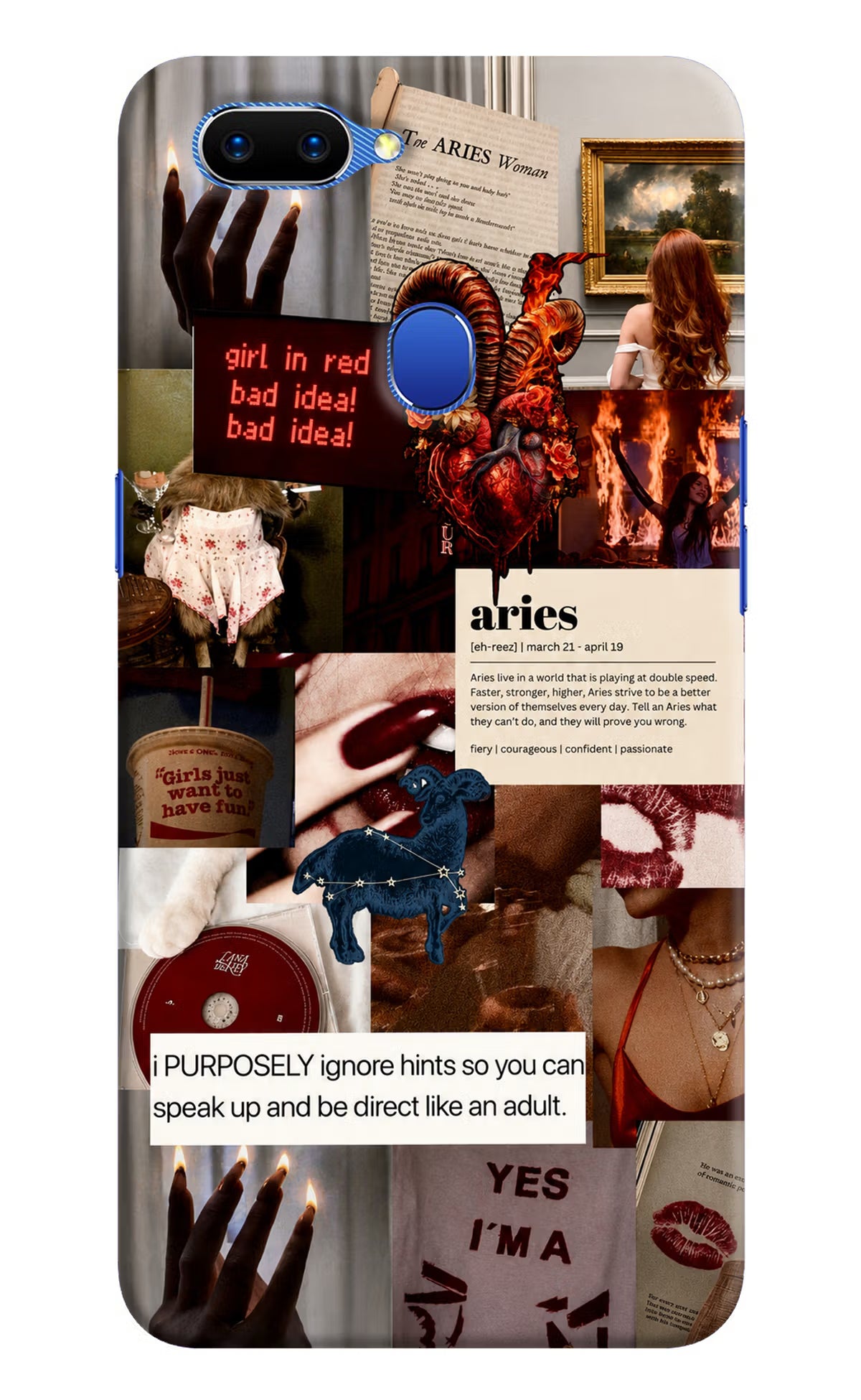 Zodiac Aries Oppo A5 Back Cover
