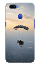 Skydiving Cow Oppo A5 Hard Case Back Cover by Casekaro
