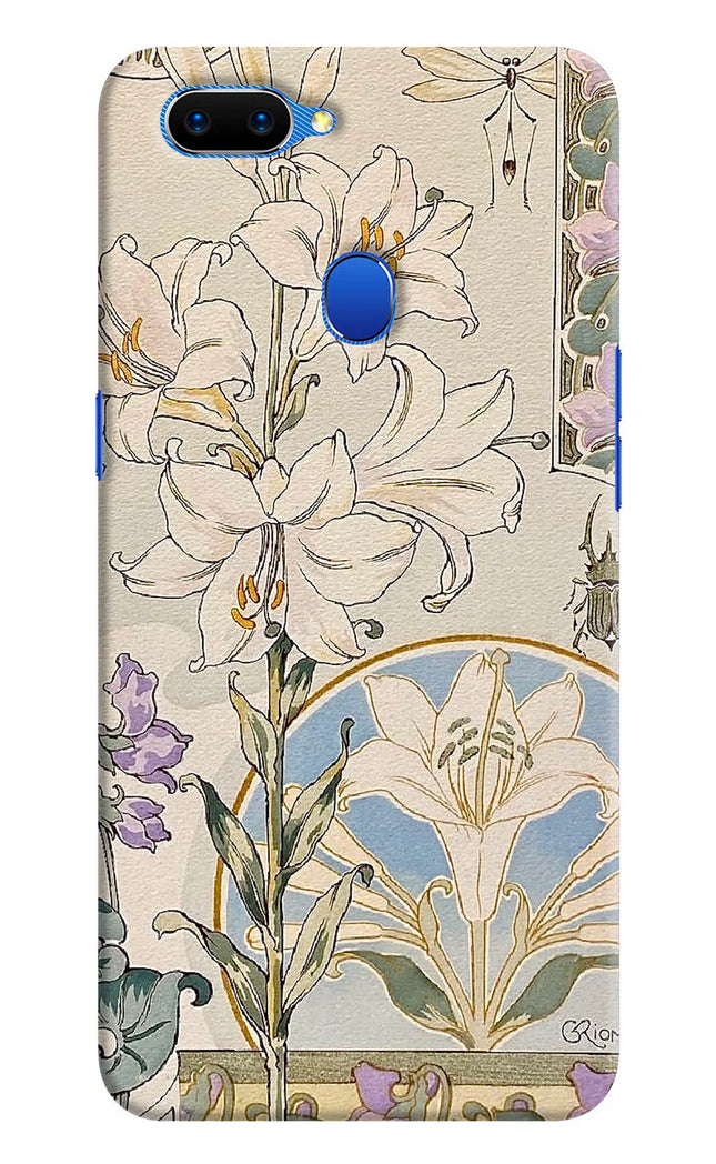 White Lily Oppo A5 Hard Case Back Cover by Casekaro