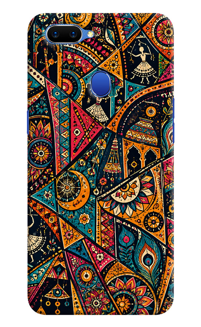 Folk Print Oppo A5 Hard Case Back Cover by Casekaro
