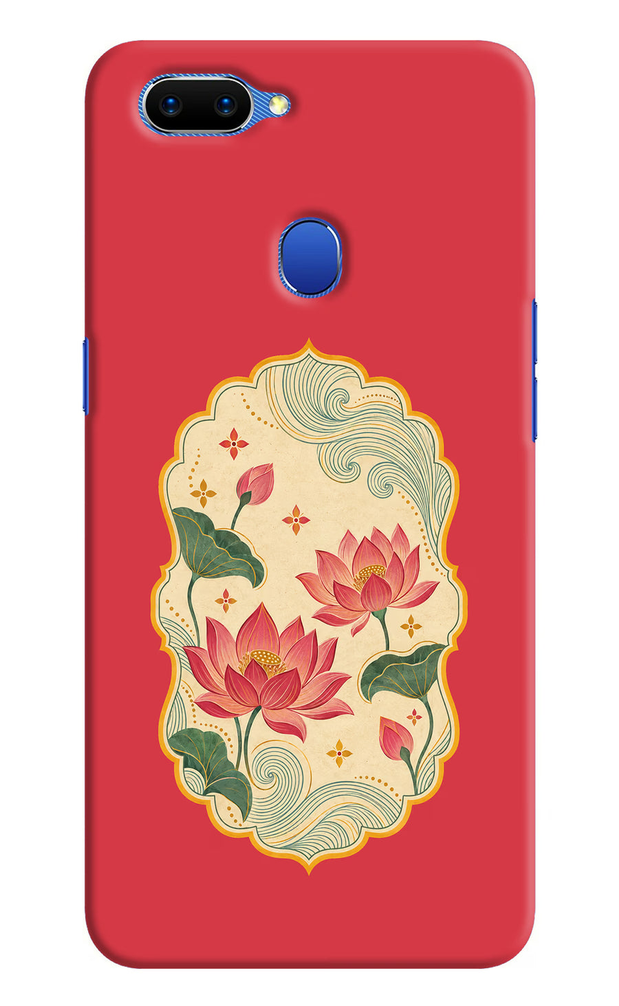 Pink Lotus Oppo A5 Back Cover, Hard case