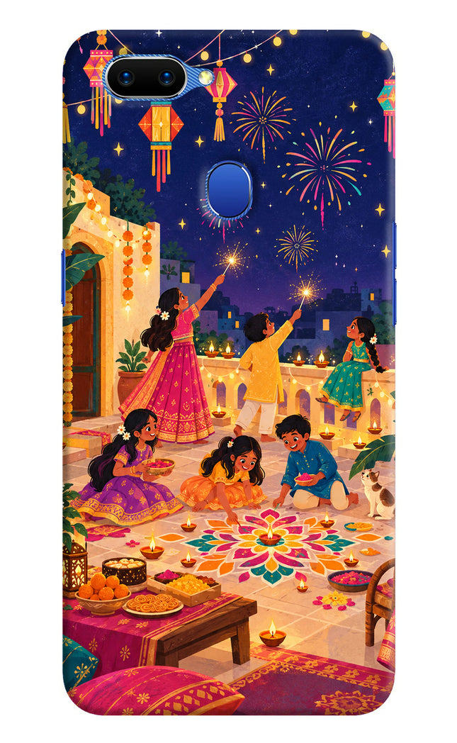Diwali Night Oppo A5 Hard Case Back Cover by Casekaro