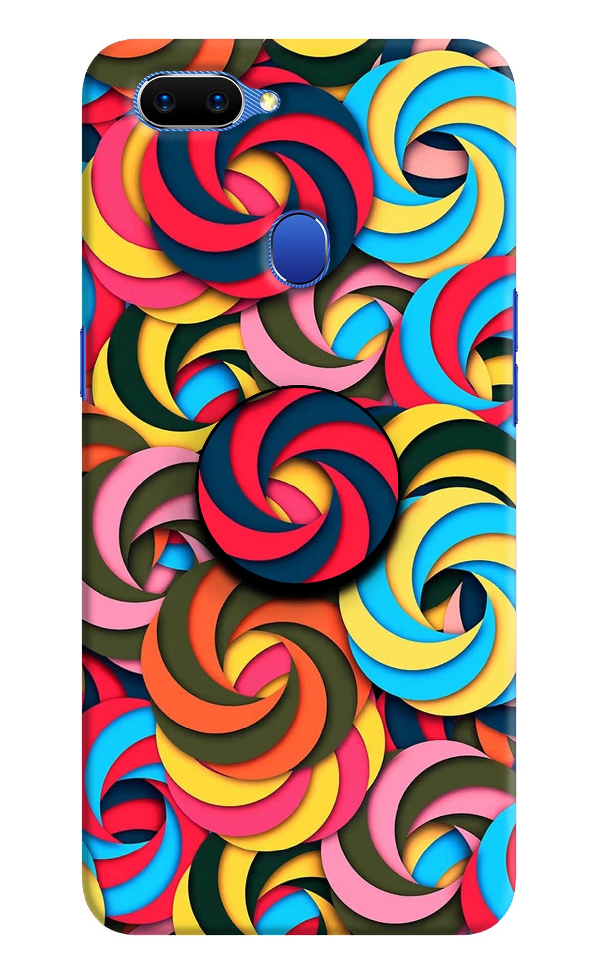 Spiral Pattern Oppo A5 Pop Case by Casekaro