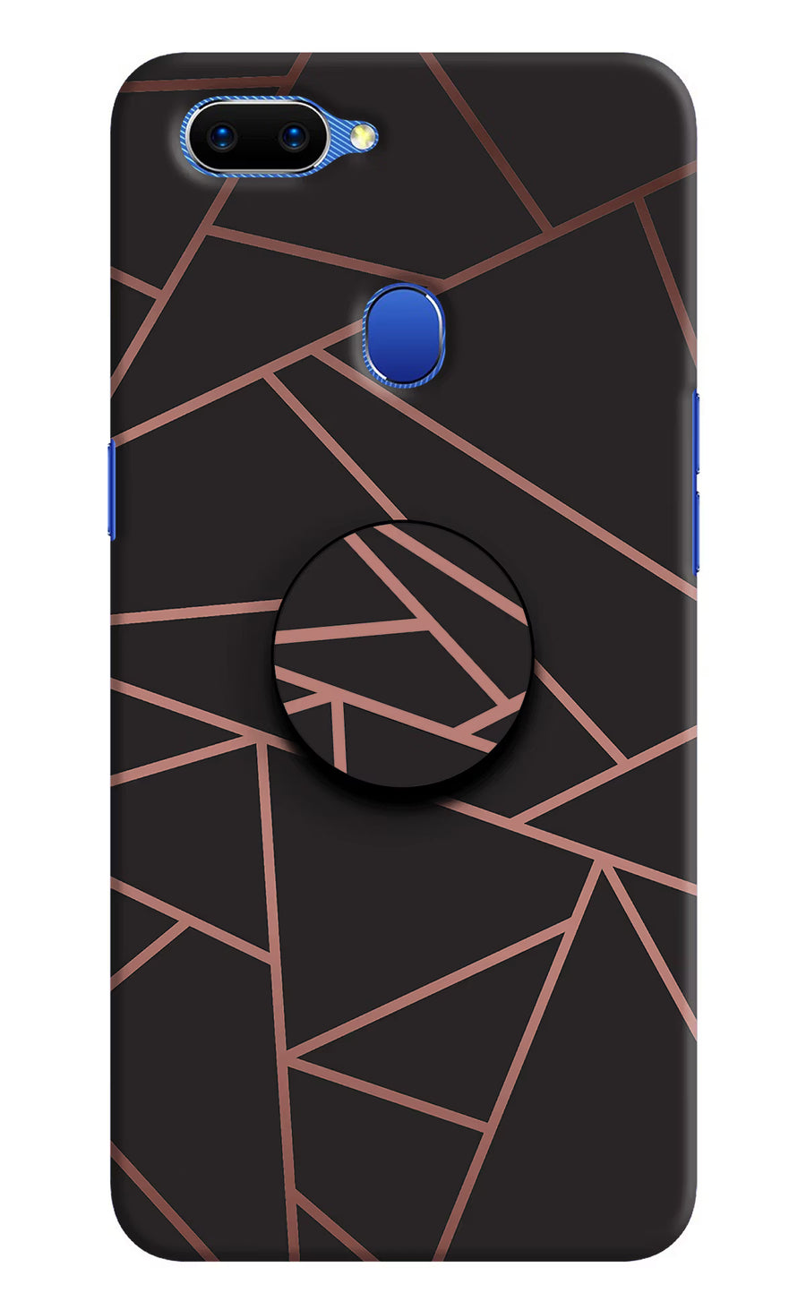 Geometric Pattern Oppo A5 Pop Case, Hard case