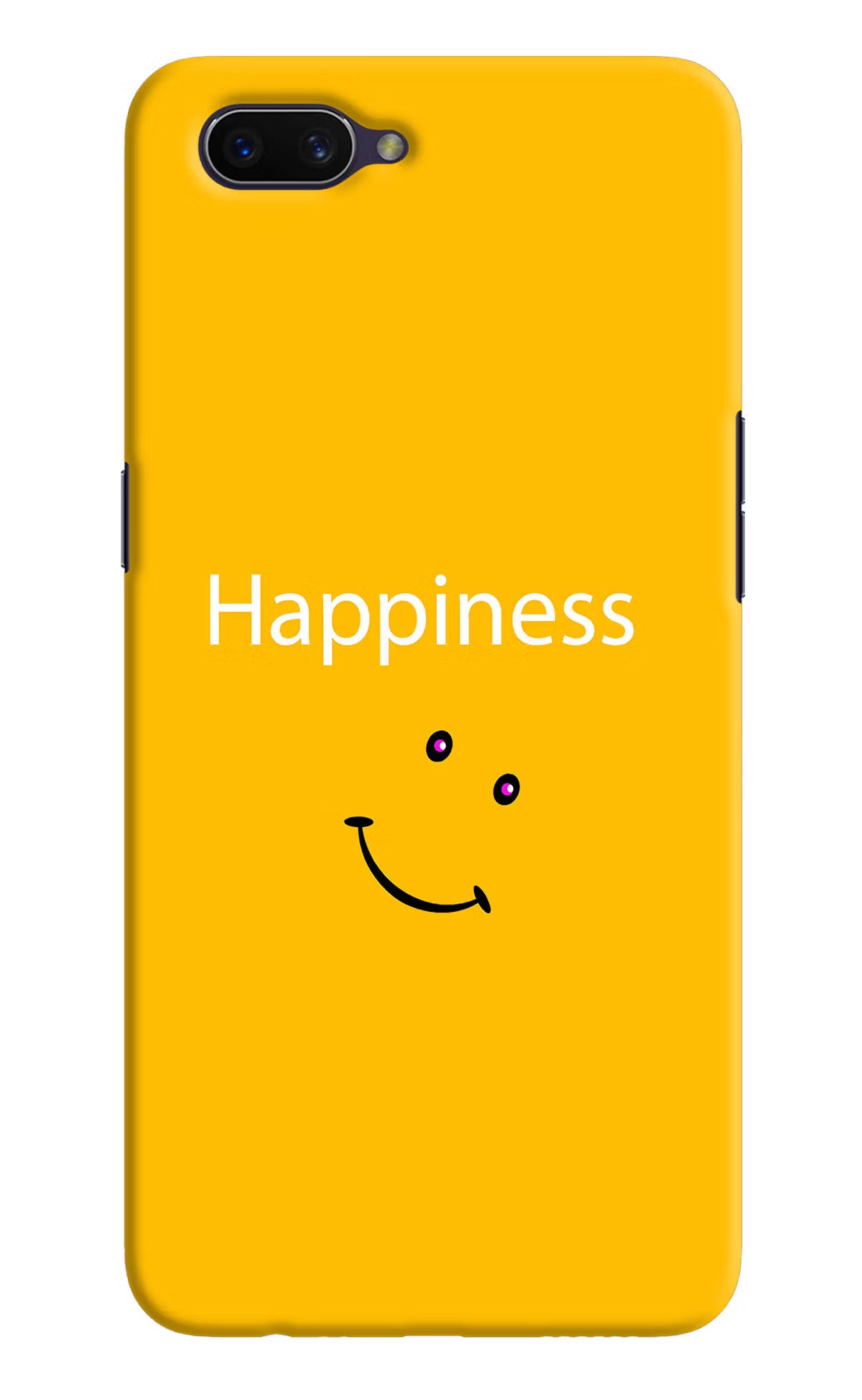 Happiness With Smiley Oppo A3S Hard Case Back Cover by Casekaro