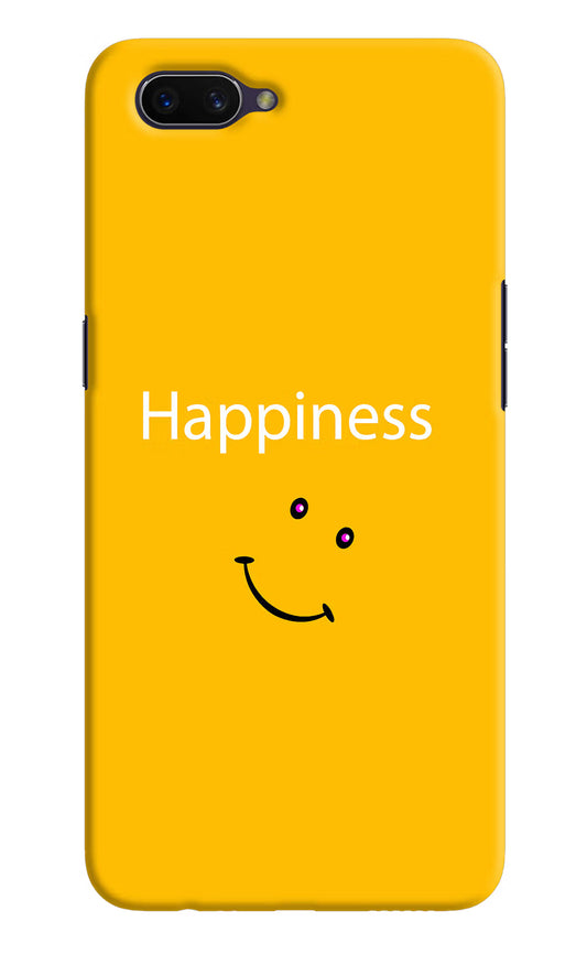 Happiness With Smiley Oppo A3S Hard Case Back Cover by Casekaro