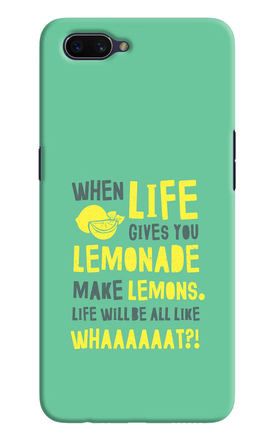 Quote Oppo A3S Back Cover, Hard case