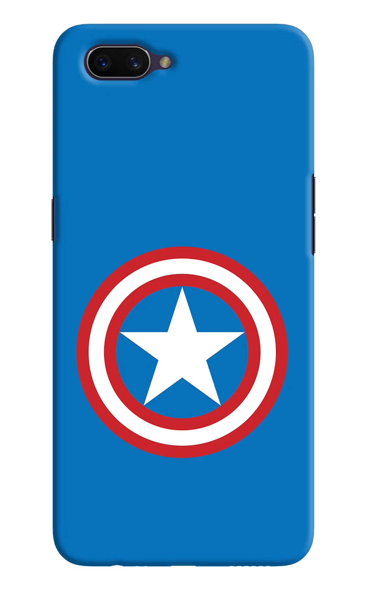 Captain America Logo Oppo A3S Hard Case Back Cover by Casekaro