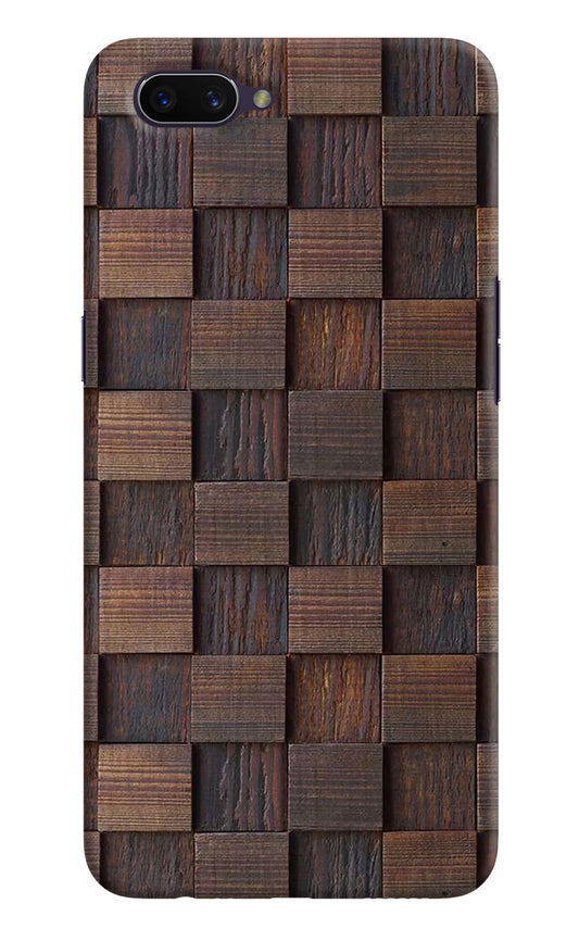 Wooden Cube Design Oppo A3S Hard Case Back Cover by Casekaro