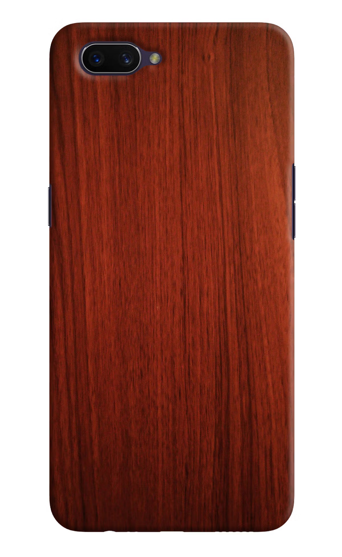 Wooden Plain Pattern Oppo A3S Hard Case Back Cover by Casekaro