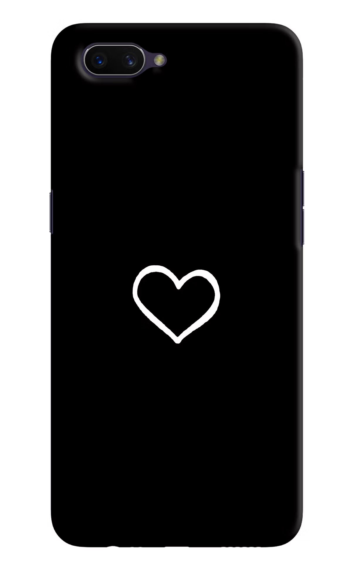 Heart Oppo A3S Hard Case Back Cover by Casekaro