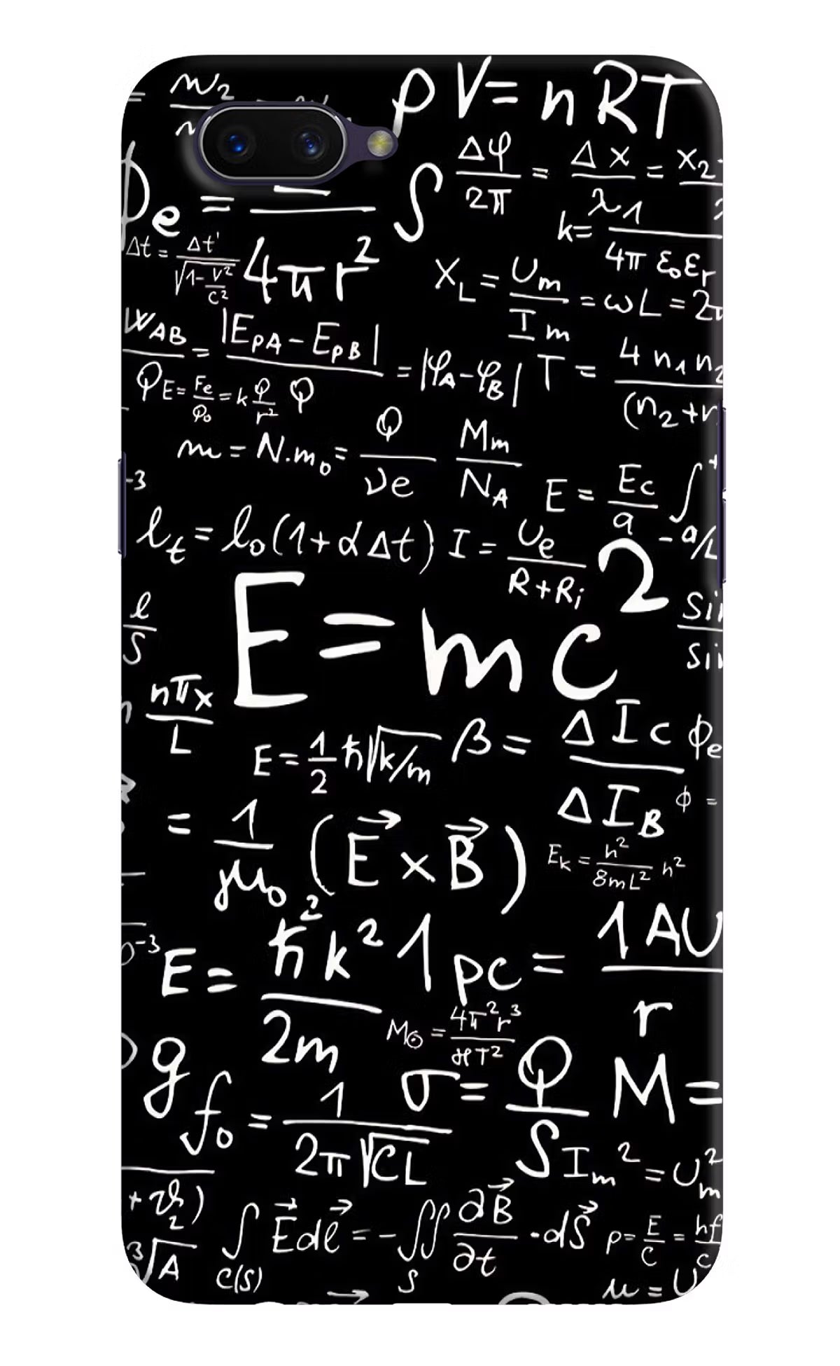 Physics Formula Oppo A3S Hard Case Back Cover by Casekaro