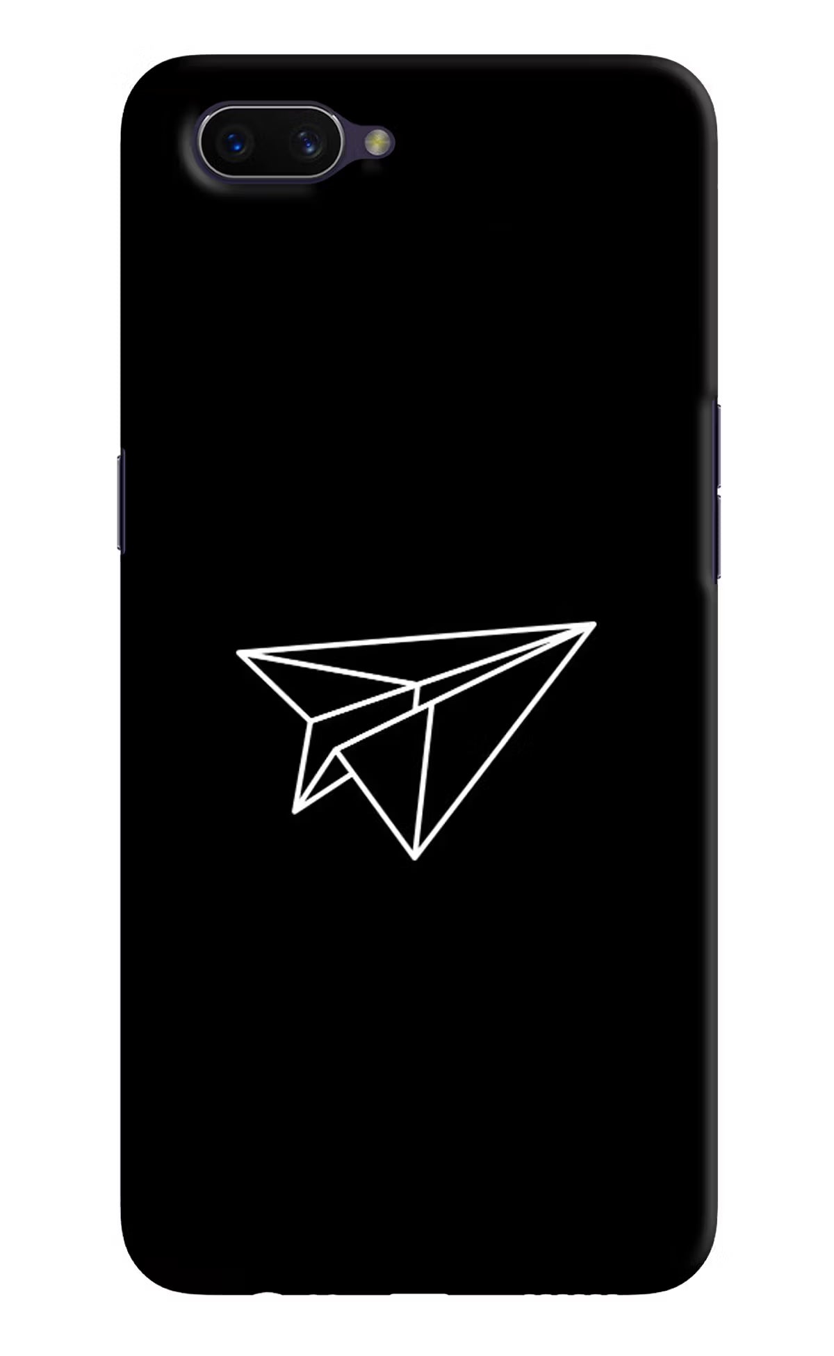Paper Plane White Oppo A3S Hard Case Back Cover by Casekaro