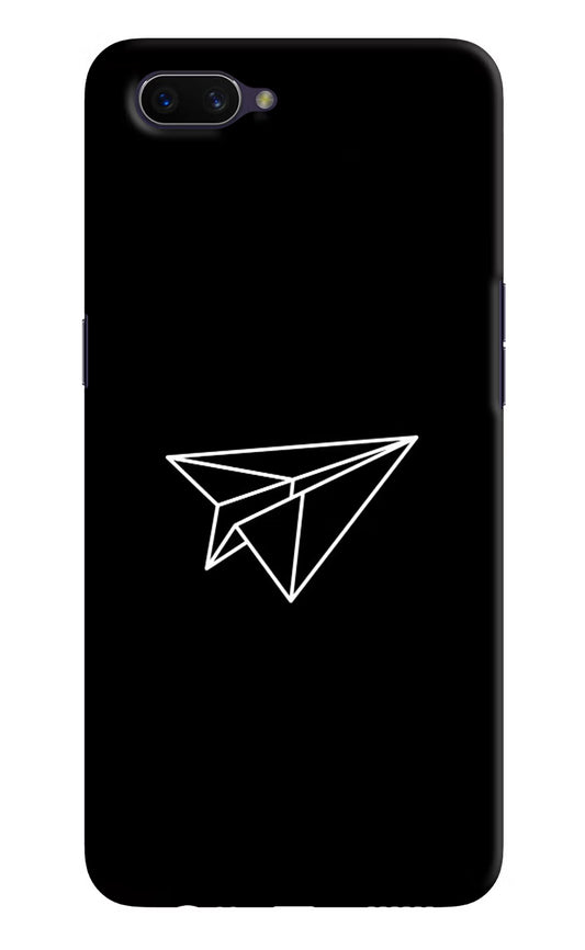 Paper Plane White Oppo A3S Hard Case Back Cover by Casekaro