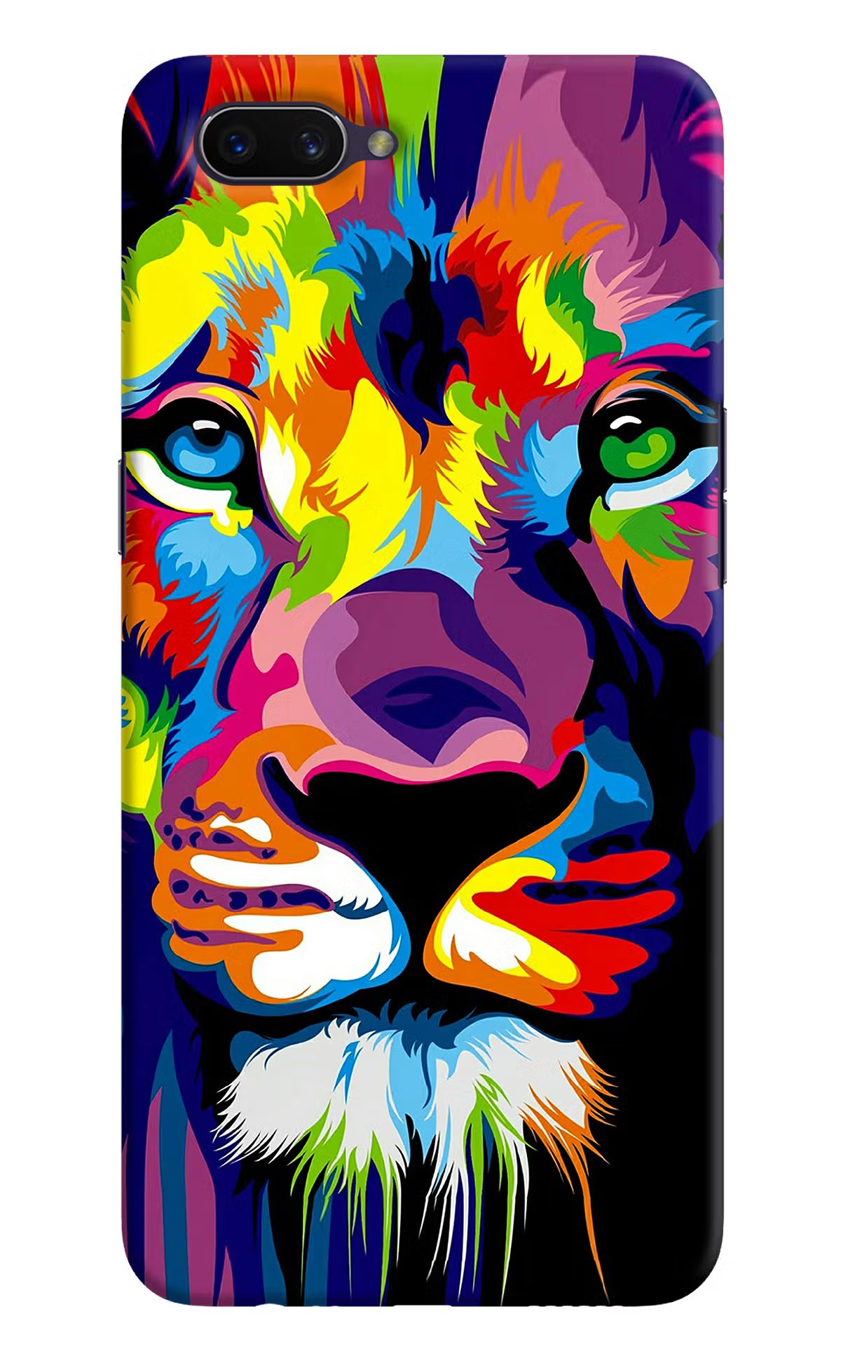 Lion Oppo A3S Hard Case Back Cover by Casekaro