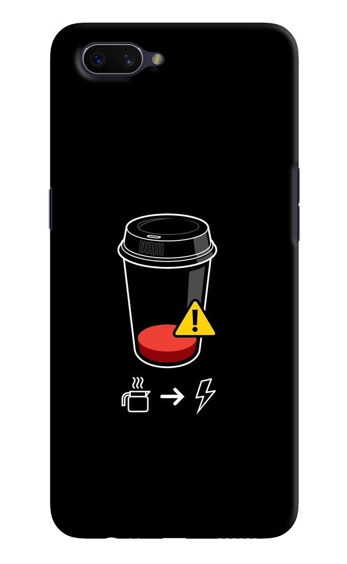 Coffee Oppo A3S Hard Case Back Cover by Casekaro